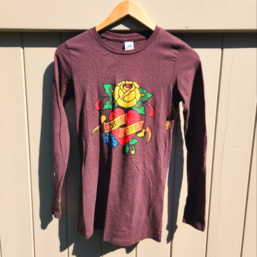 Y2K Ed Hardy Tattoo Graphic Long Sleeve Shirt